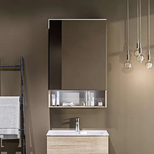 Зеркало-шкаф Mira 60 Дуб Сонома