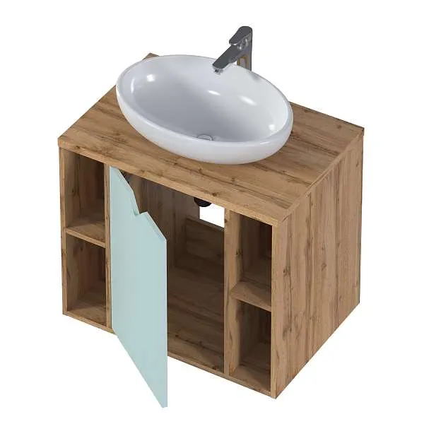 Тумба ДЕЛЬТА/Delta 70П 1Д Мята софт