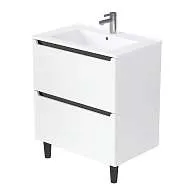 Тумба под раковину КОДА/Coda 105Н (1056х887х471) 2я перламутр белый