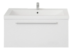 Тумба под раковину Соната 58П 1в.я. белый глянец