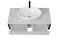 Тумба со столешницей GRUNGE LOFT 100П 1в.я Бетон светлый