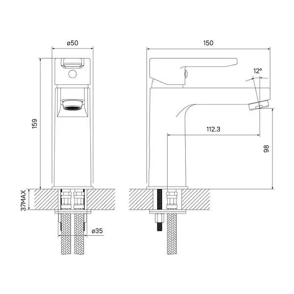 Смеситель для раковины IDDIS Sena SENSB00i01