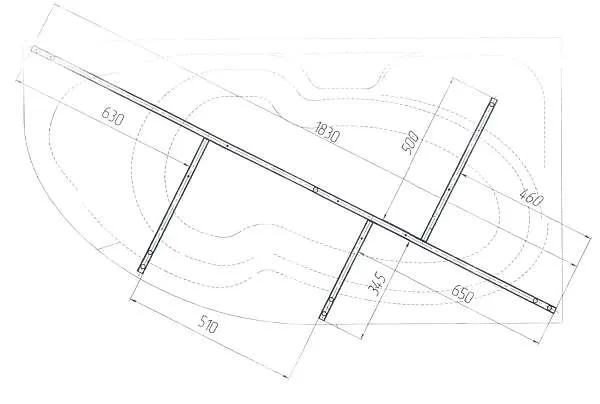 Рама разборная ДИАНА/DIANA 1700х900
