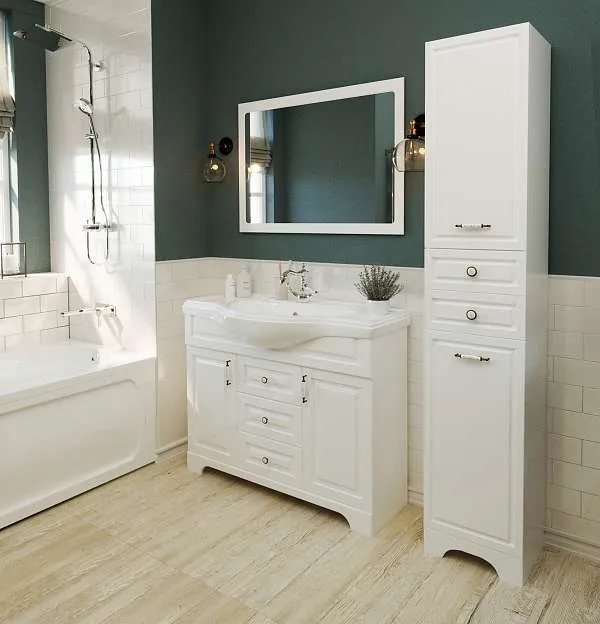 Пенал Прованс 35Н 2д.2в.я. белый глянец