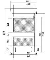 Тумба под раковину ТЕРА/Tera 60Н 1д. дуб сонома