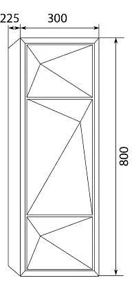 Пенал Romb 30П 1д. White L