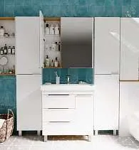 Тумба под раковину ГАУЛА/Gaula 80Н 3я 1д белый