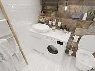 Тумба ВИСТА/Wash 48Н 1д. белый глянец