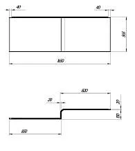 Панель ЛИНЕА/LINEA 1650 L фронт