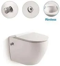 Унитаз подвесной Santi Line с встроенным смесителем и функцией биде сиденье микролифт SL-5002SM-BD