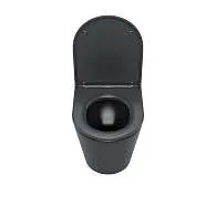 Унитаз подвесной IDDIS Calipso безободковый черный матовый CALR3BMi25