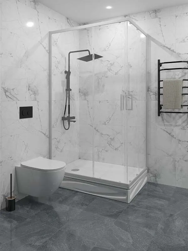 Поддон "Freya NEW" с панелями прямоуг.120*80 комплект