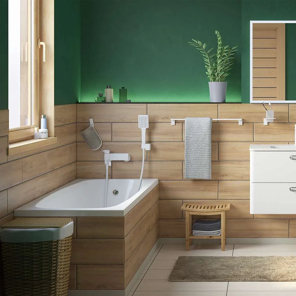 Смеситель для ванны IDDIS Слайд белый матовый SLIWT00i02WA