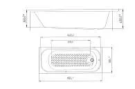 Ванна Poseidon Victoria 150x70