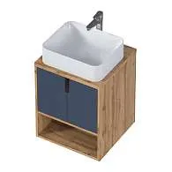 Тумба УТА/Uta 50П 2Д Шарли синий