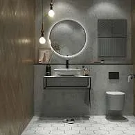 Столешница из керамогранита ЛОФТ/LOFT 90, светло-серый МА01 Nat