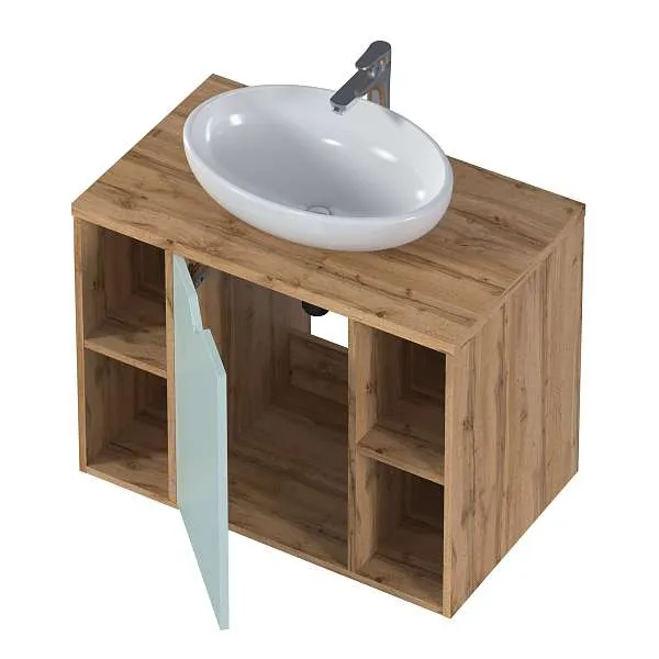 Тумба ДЕЛЬТА/Delta 80П 1Д Мята софт