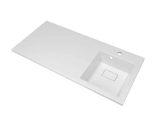 Раковина Аванти 100R (1000х480) белый ИК мебельная