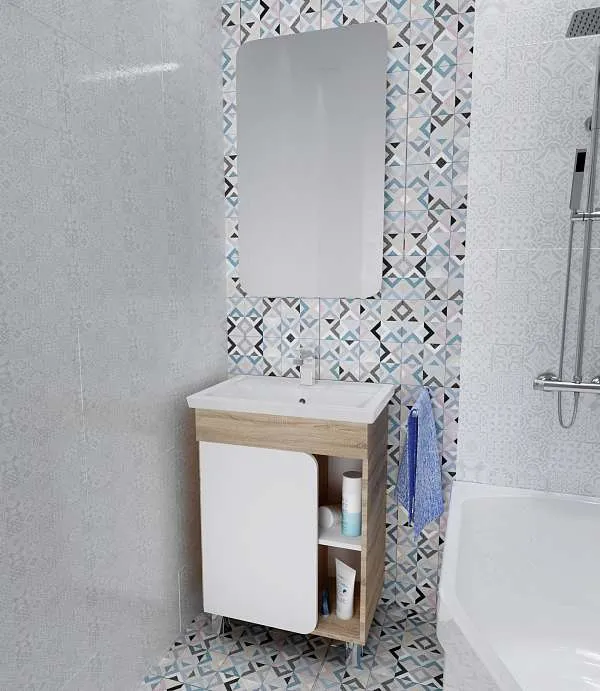 Тумба под раковину НУВО/Nuvo 70Н 1д. дуб сонома