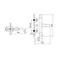 Смеситель для ванны IDDIS Uniterm термостат UNISB02i74WA (без душ. аксессуаров)