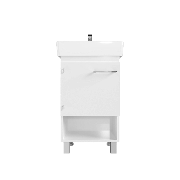 Тумба под раковину ТЕРА/Tera 60Н 1д. белый глянец