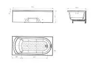 Ванна ЛИЛИ/LILY 1500х700