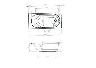 Ванна АТЛАС/ATLAS 1500х700 СМ/ПР