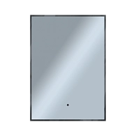 Зеркало Shape Strict (500х700х30) прямоугольник черный К01 LED датчик