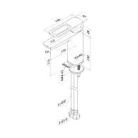 Смеситель для раковины IDDIS Slide черный SLIBL00i01