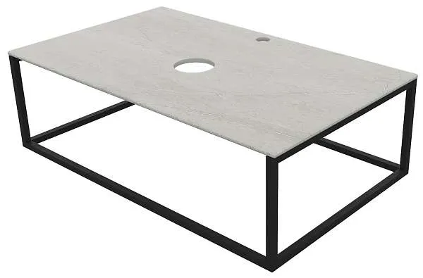 Столешница из керамогранита ЛОФТ/LOFT 90, светло-серый МА01 Nat