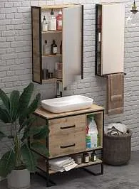 Зеркало-шкаф GRUNGE LOFT 60П 1д