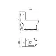 Унитаз напольный IDDIS Drum безободковый DRU2DSEi24