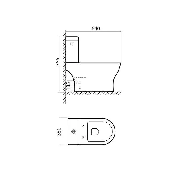 Унитаз напольный IDDIS Drum безободковый DRU2DSEi24