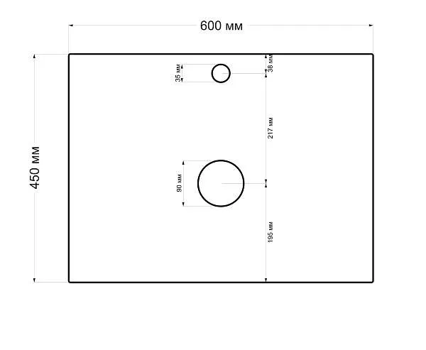 Тумба со столешницей ЭСТЕЛЬ/Estel 60П 1я белый