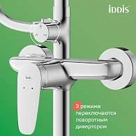 Душевая система IDDIS Зодиак X с изливом ZDXSB3Fi06