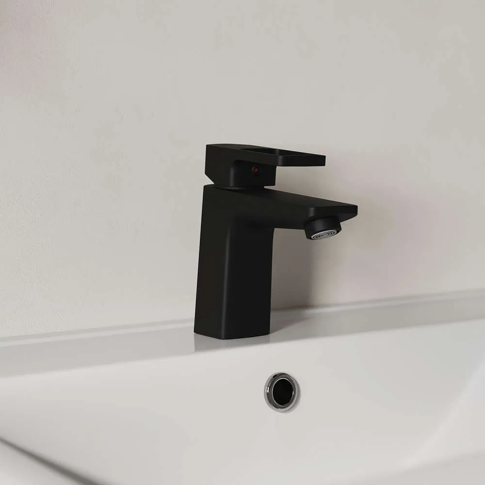 Смеситель для раковины IDDIS Билд черный матовый BILBL00i01