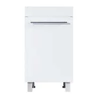 Тумба ВИСТА/Wash 48Н 1д. белый глянец