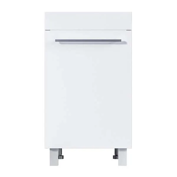 Тумба ВИСТА/Wash 48Н 1д. белый глянец