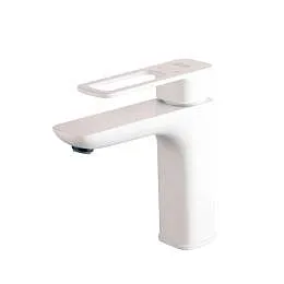 Смеситель для раковины IDDIS Slide белый SLIWT00i01