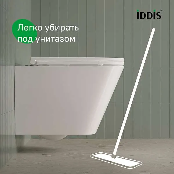 Унитаз подвесной IDDIS Bild безободковый смыв торнадо BIQRNSEi25