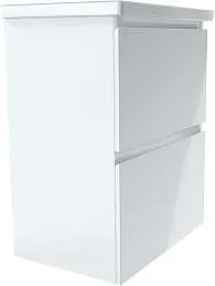 Тумба АРИС 2/New Aris 70П 2я. белый глянец