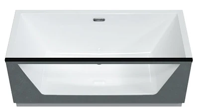 Ванна НЕО/NEO 1700х750 СТЕКЛОх1 бетон
