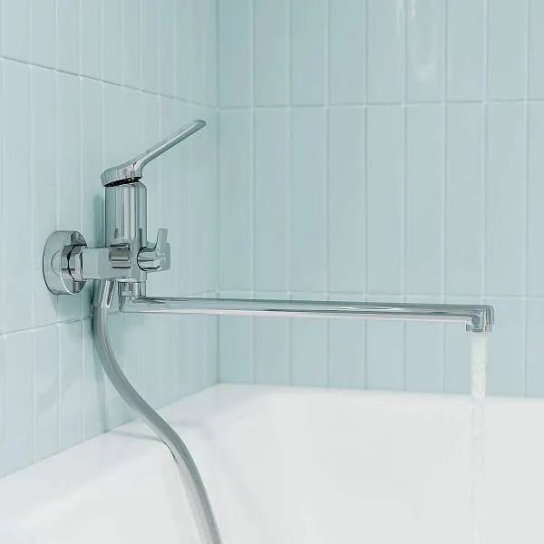 Смеситель для ванны IDDIS Parker с длинным изливом PARSB02i10WA