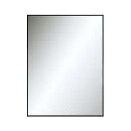 Зеркало PINO (600х800х29) прямоугольник черный УФ01 подсветка/сенсор