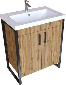 Тумба под раковину Grunge Loft 70Н 2д Дуб Вотан