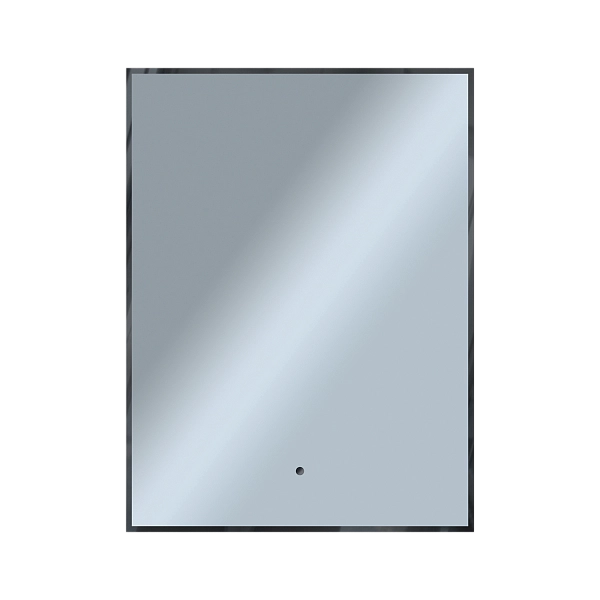 Зеркало Shape Strict (700х900х30) прямоугольник черный К01 LED датчик