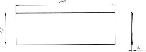 Панель ФЛЭТ/FLAT 1900 фронт МГ