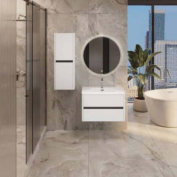 Пенал Mona 40П (400х1100х250) 2д агатовый серый