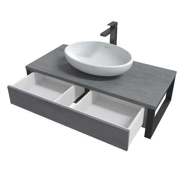 Тумба ГРАНЖ ЛОФТ/GRUNGE LOFT 100П 1в.я бетон лофт