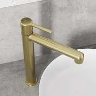 Cмеситель для раковины IDDIS Aiger высокий золото матовый AIGMG01i01